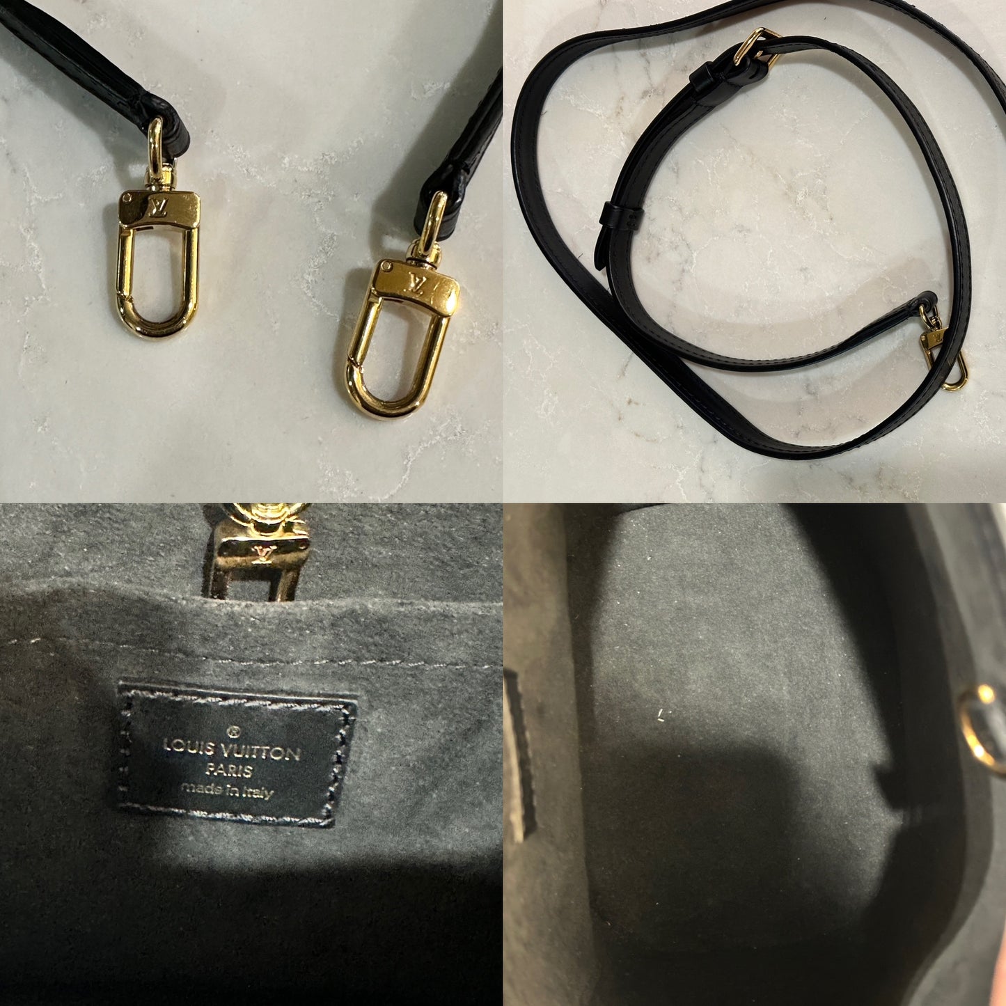 Louis Vuitton Petit Bucket NM Bag Raffia with Leather 64118