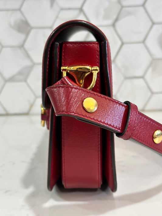 Gucci Horsebit 1955 Shoulder Bag GG Canvas with Leather 44439