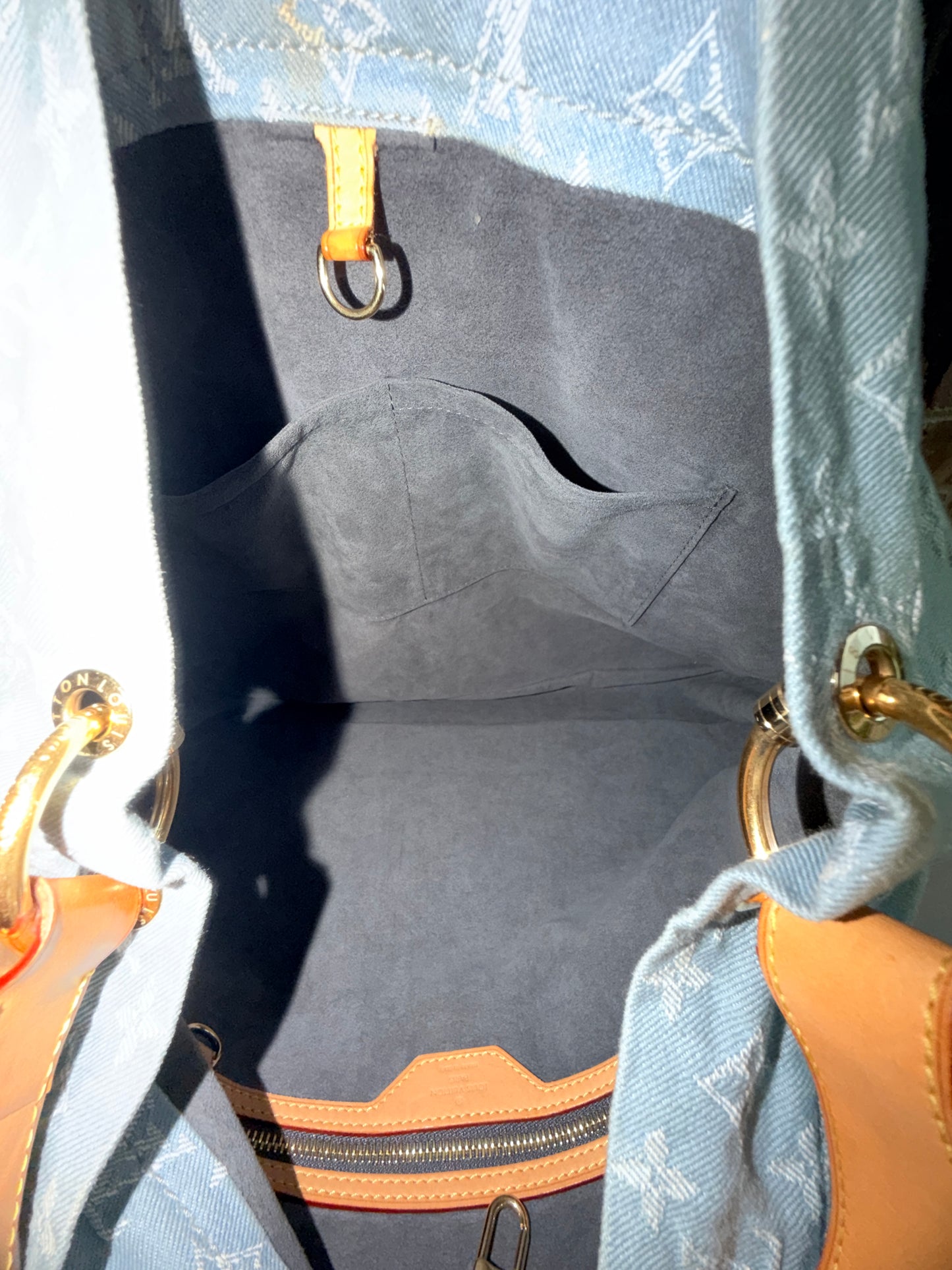 Louis Vuitton Daily Handbag Light Denim GM 74575