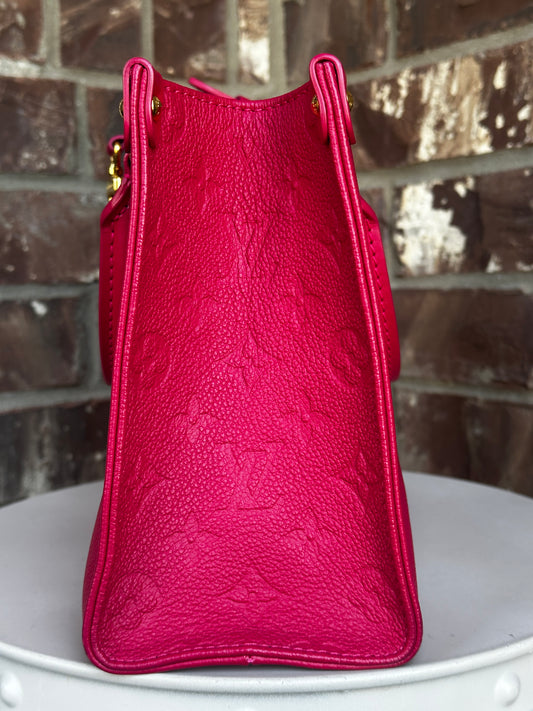 Louis Vuitton OnTheGo Tote Monogram Empreinte Giant PM - Pink 41138