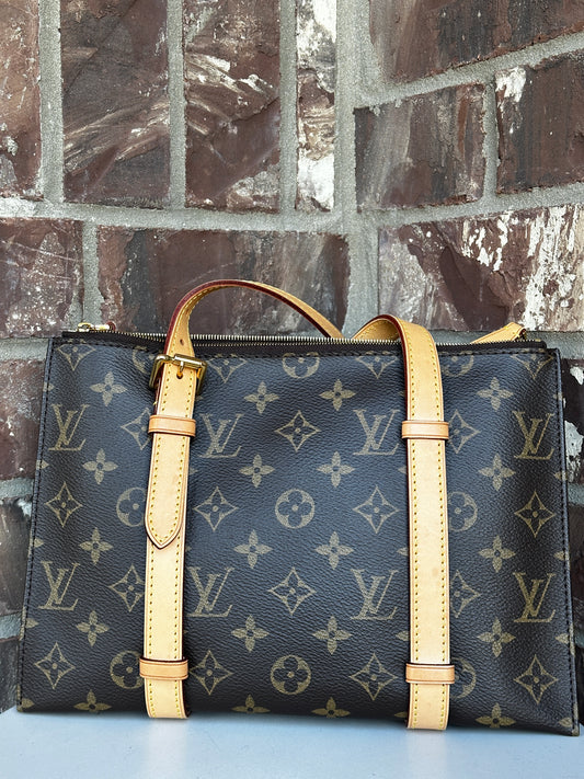 Louis Vuitton Carrousel Tote Monogram Canvas Brown 53312