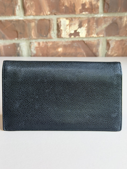 Chanel Timeless L-Yen Wallet Caviar Long Black 73485