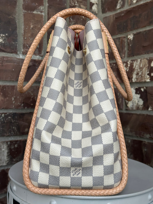 Louis Vuitton Propriano Handbag Damier Azur 43829