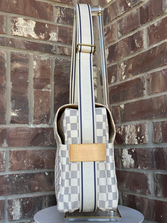 Louis Vuitton Naviglio Handbag Damier Azur 45680