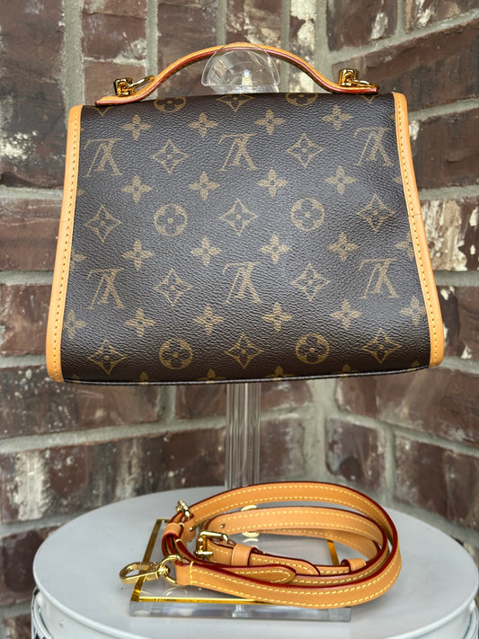 Louis Vuitton Ivy Handbag Monogram Canvas Brown 40098