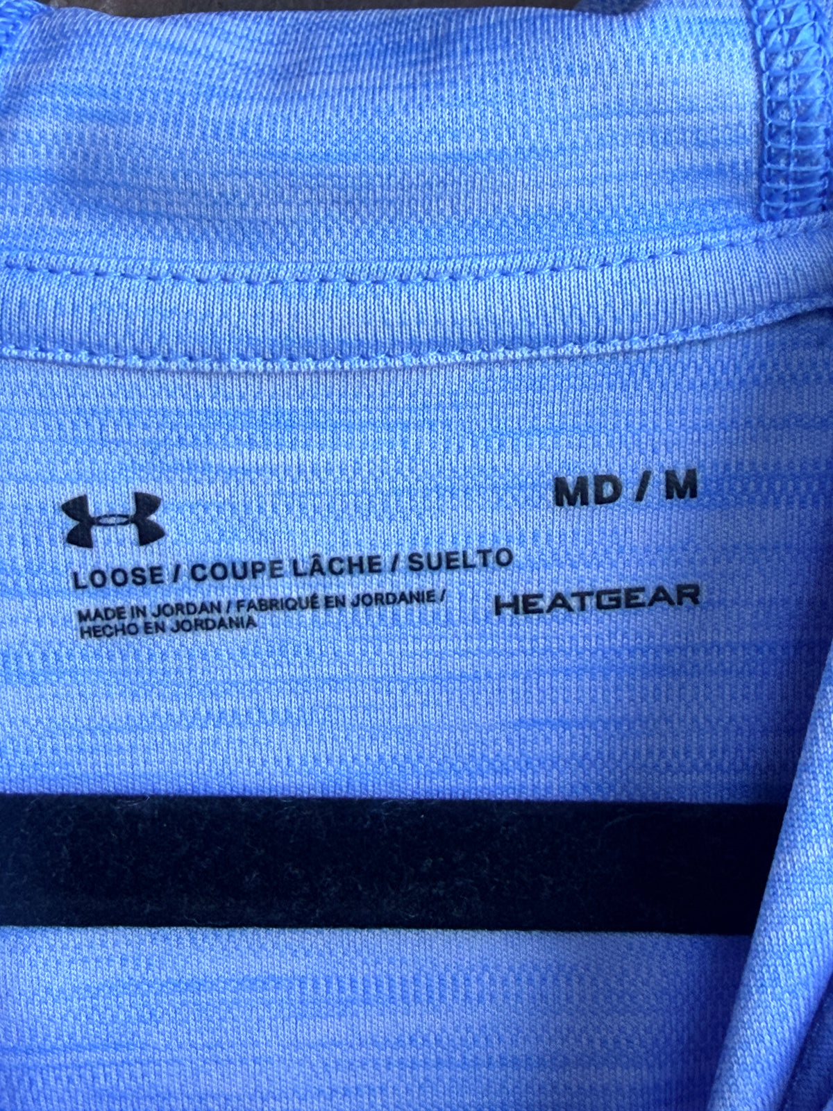Under Armour Women’s Medium HeatGear Blue Hooded Long Sleeve Athletic Top