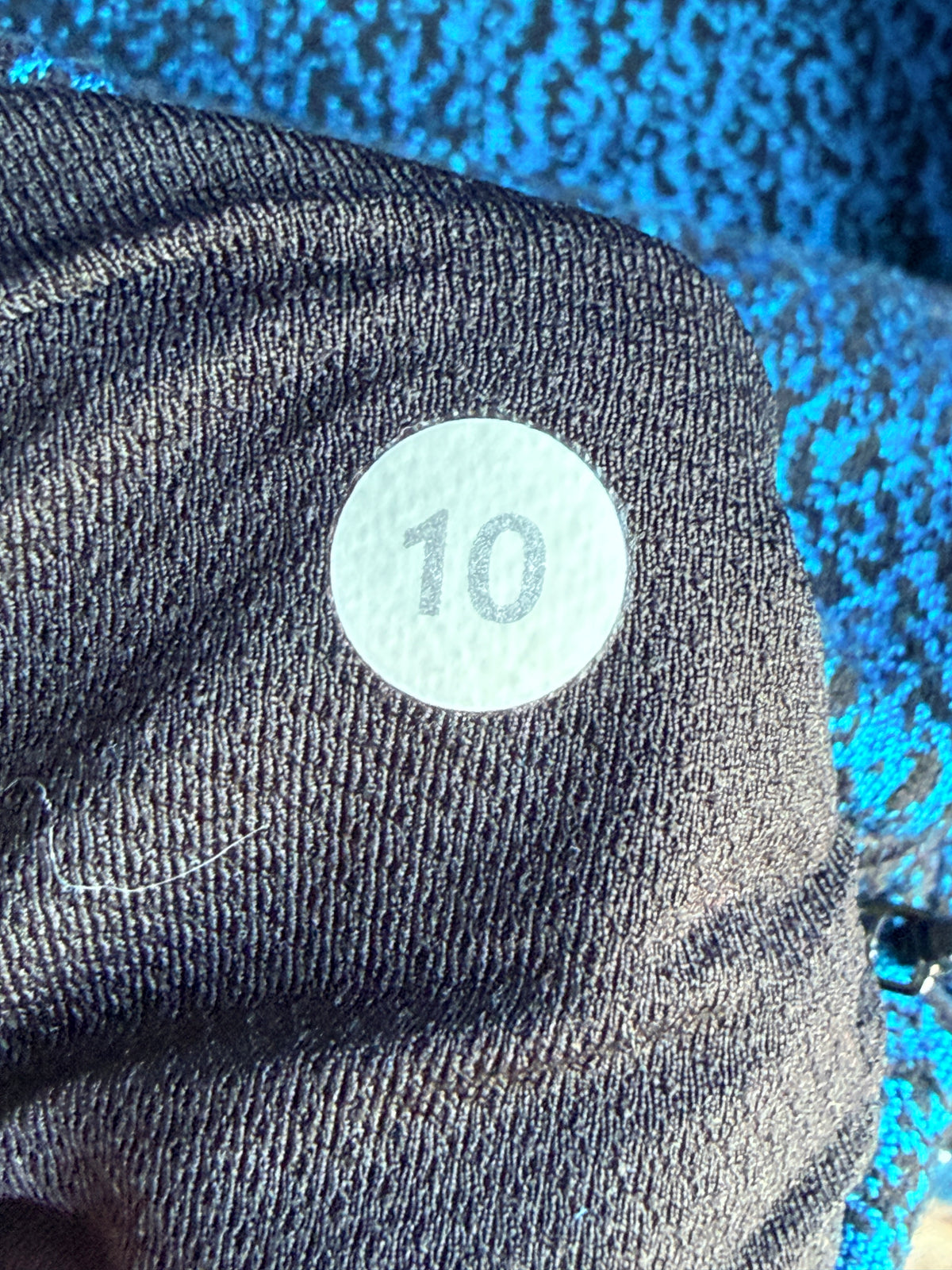 Lululemon Size 10 Blue Black Half Zip Running Pullover