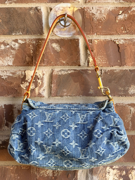 Louis Vuitton Denim Pleaty Mini 54829