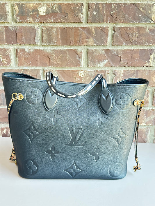 Louis Vuitton Neverfull Wild at Heart Monogram Empreinte Giant MM Black 43782