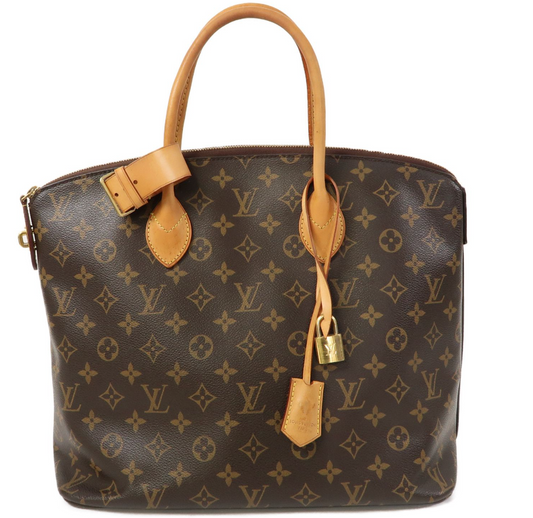 Louis Vuitton Monogram Lockit Vertical Gold Handbag