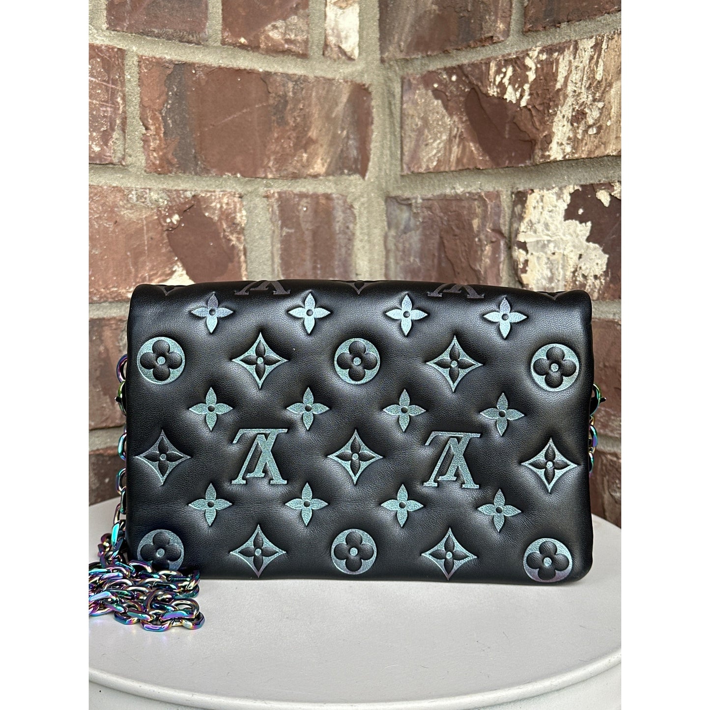 Louis Vuitton Coussin Pochette Monogram Embossed Lambskin - SKI Limited Edition 56654