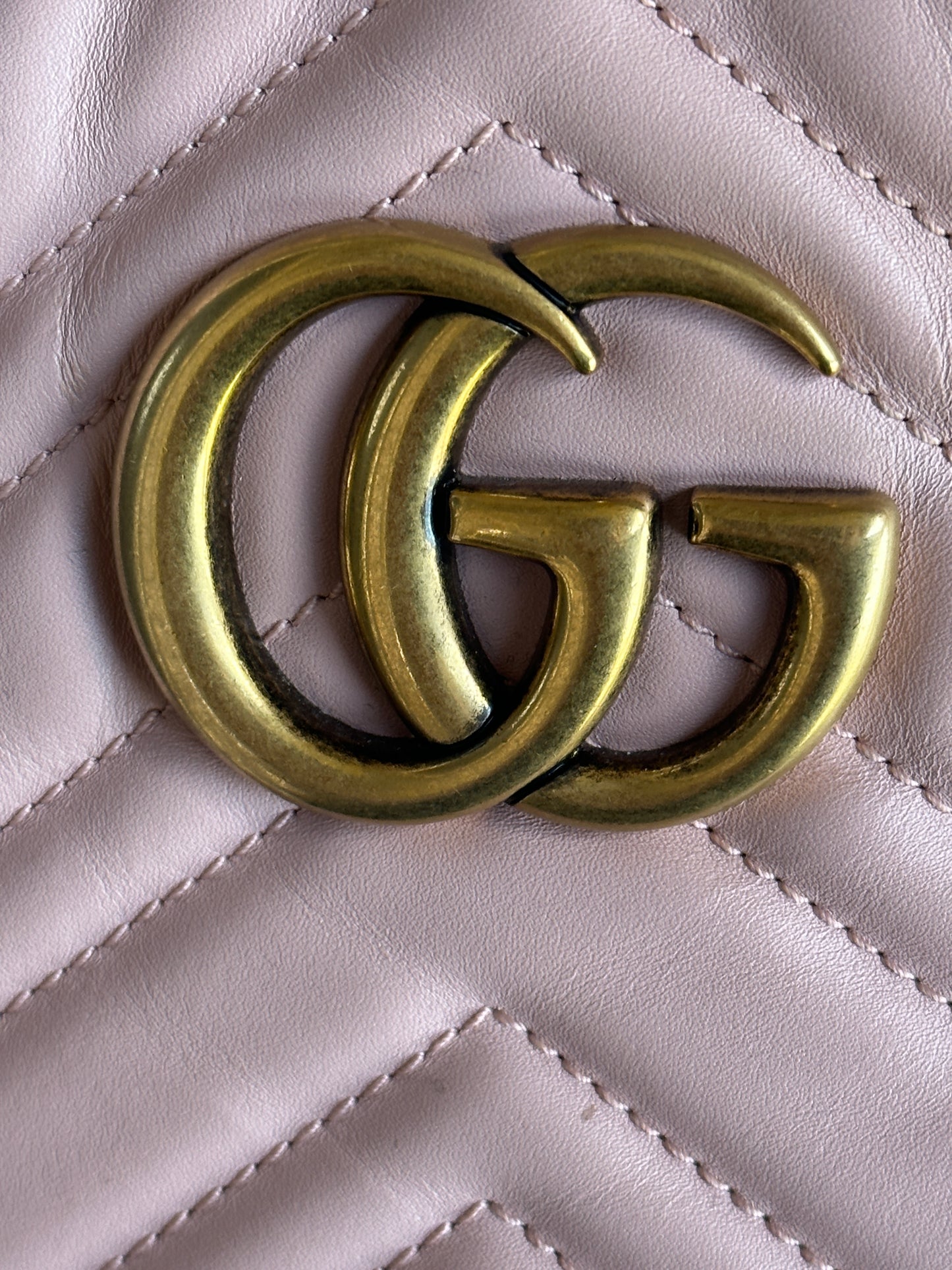Gucci Calfskin Matelasse Medium GG Marmont Tote