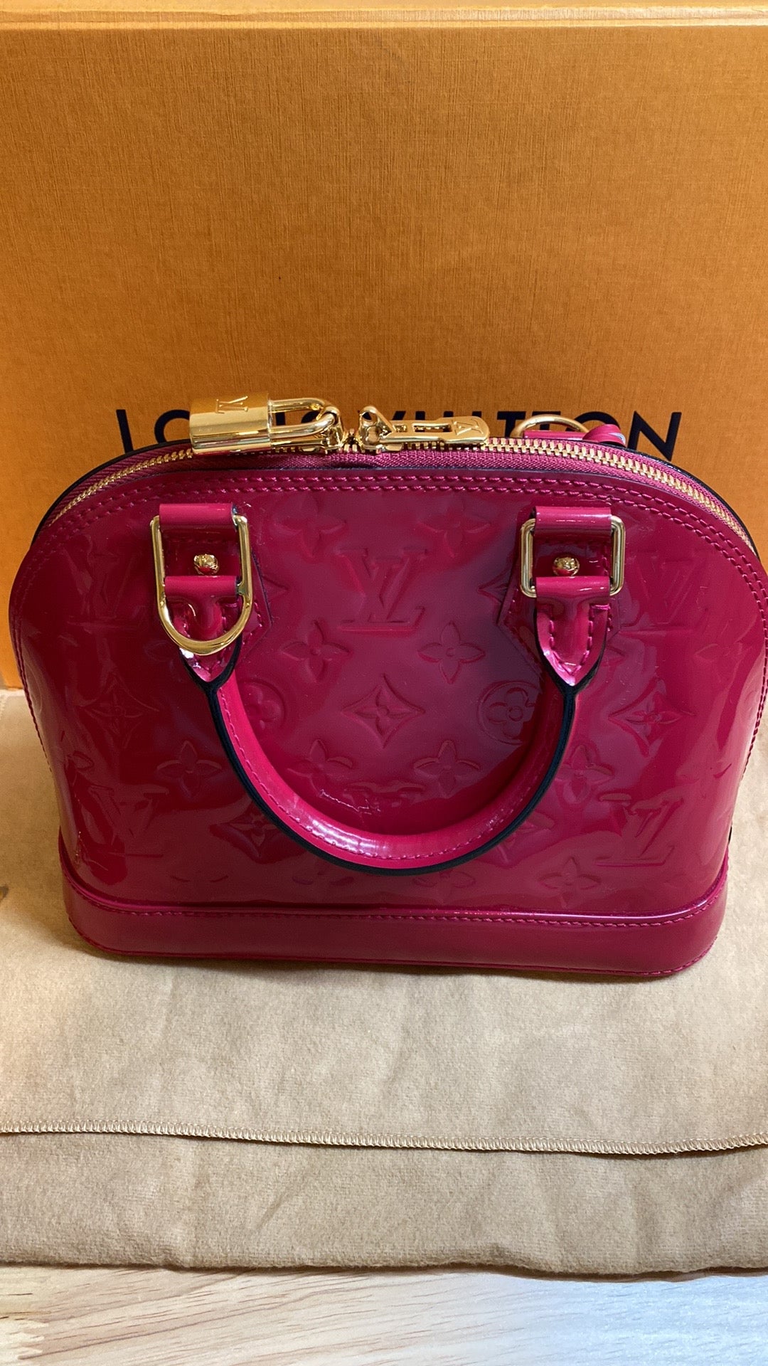 Louis Vuitton Alma Handbag Monogram Vernis BB