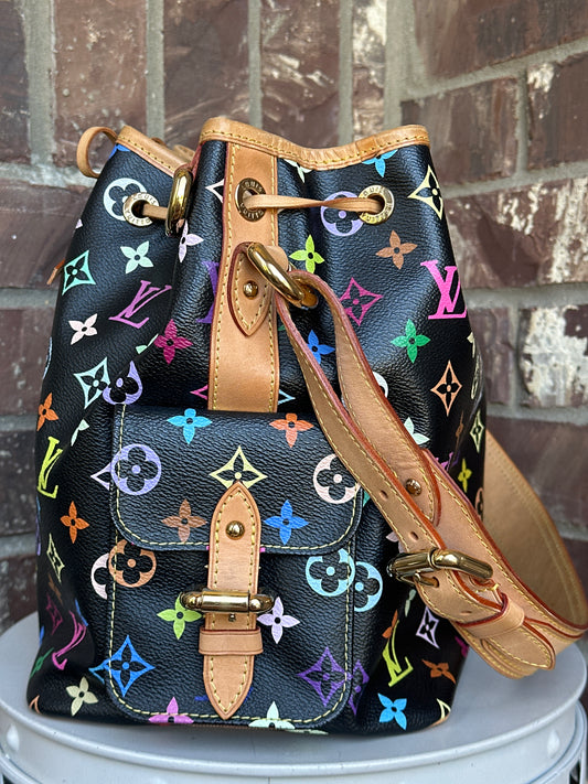 Louis Vuitton Petit Noe Handbag Monogram Multicolor 54679