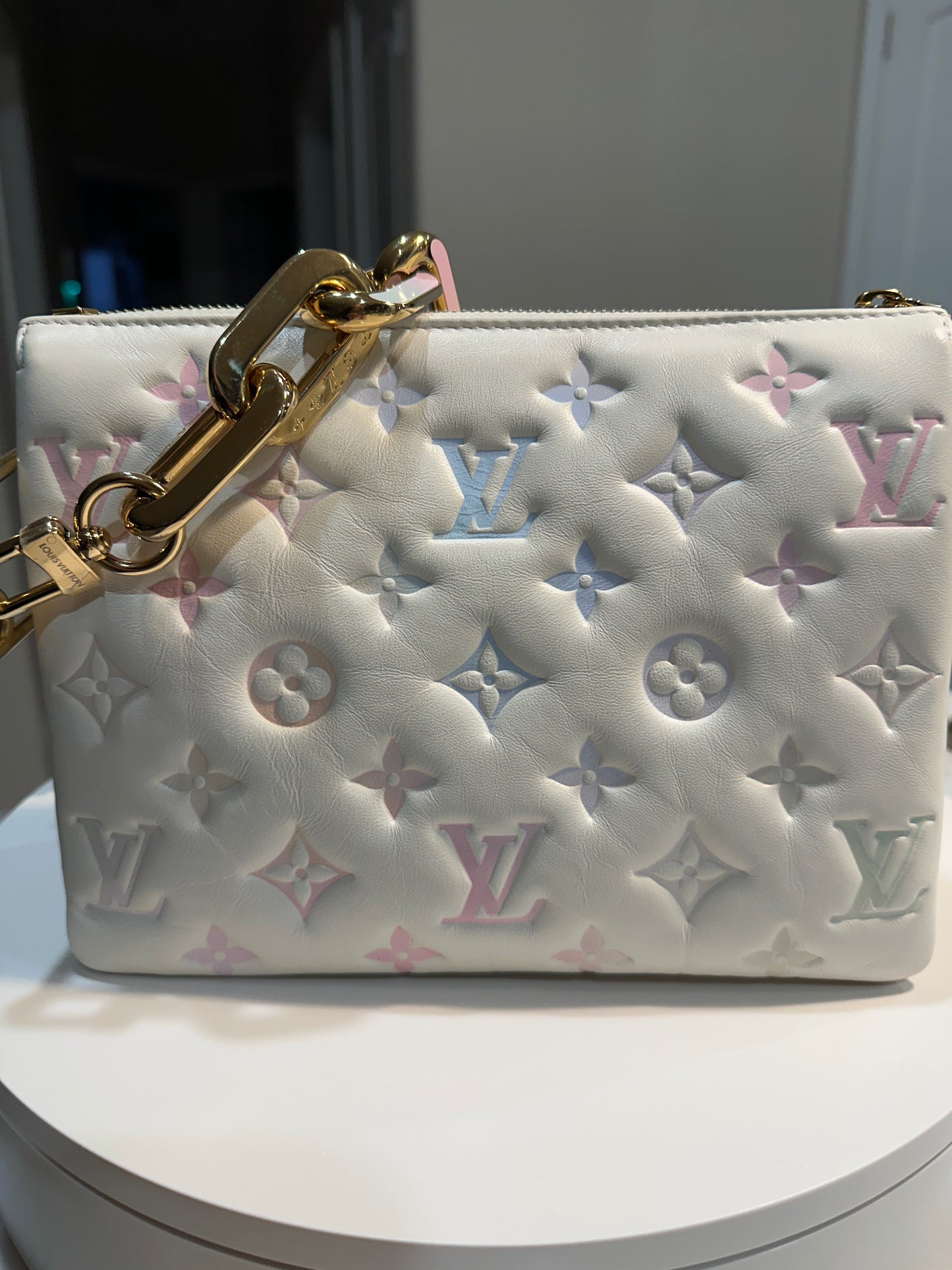 Louis Vuitton Coussin Bag Milky Way Monogram Embossed Lambskin BB 58802