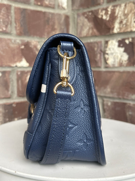Louis Vuitton Diane NM Handbag Bicolor Monogram Empreinte Giant 31156