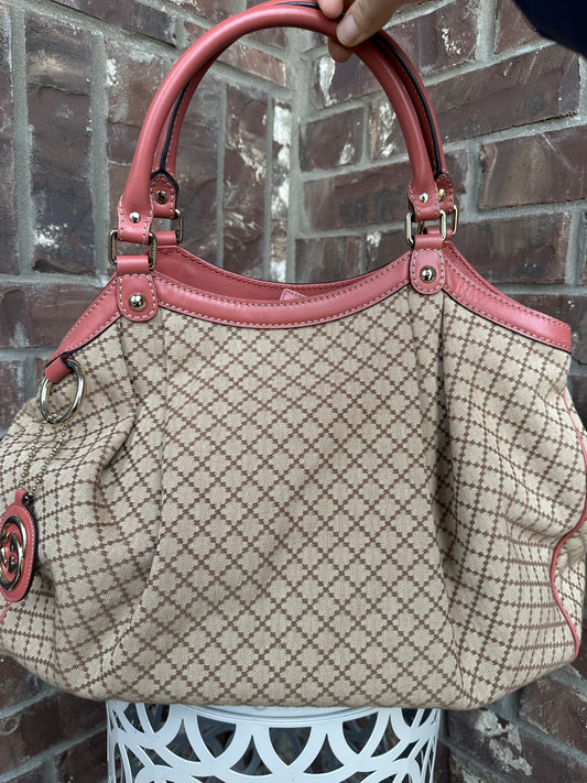 Gucci Sukey Tote Diamante Canvas Large 31145