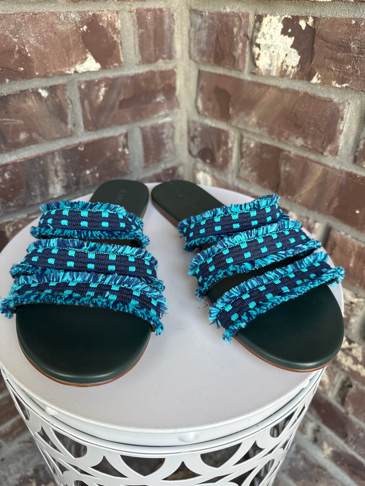 Rothy's Triple Band Fringe Sandal Size 10