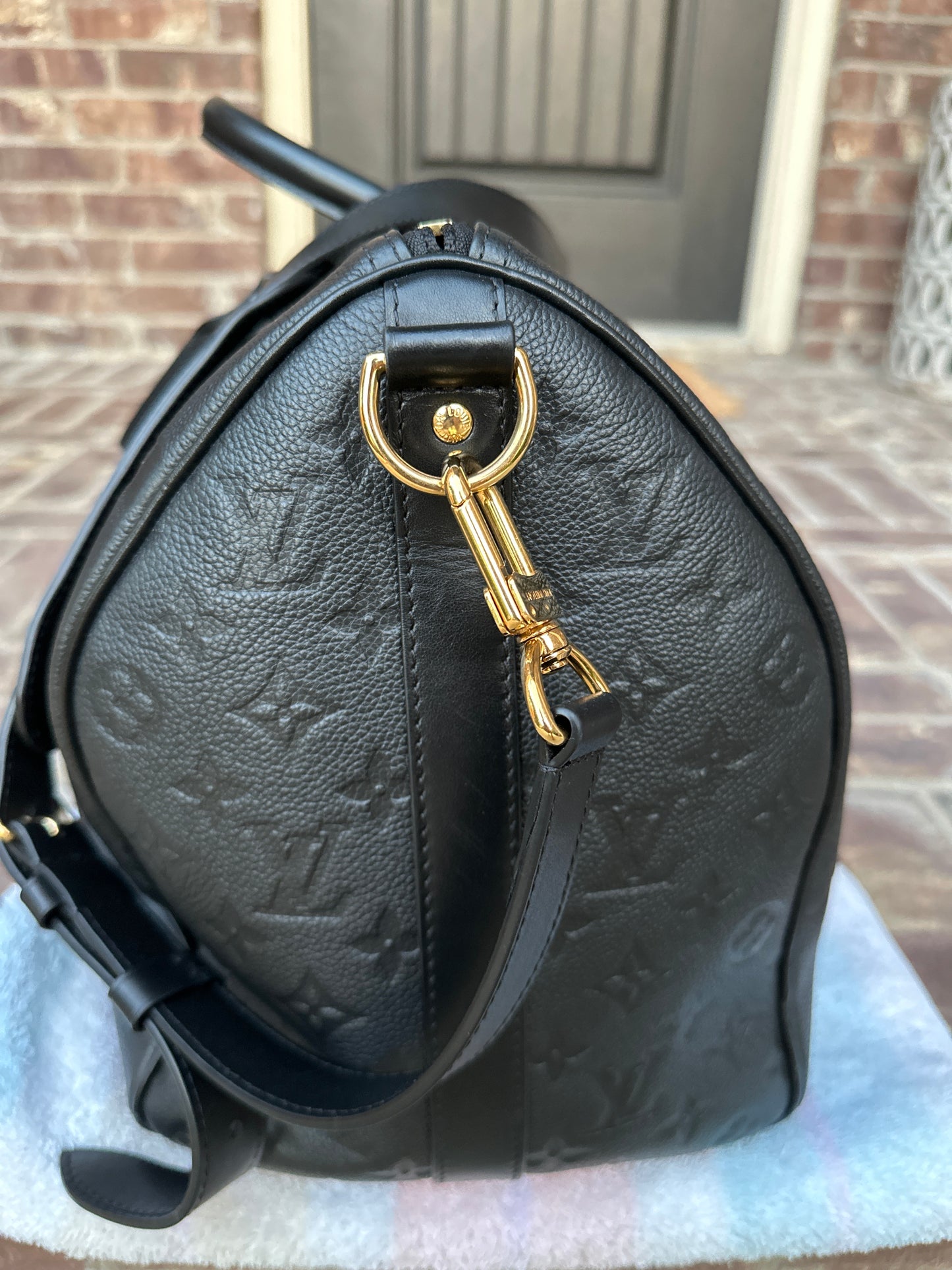 Louis Vuitton Monogram Giant Empreinte Keepall 45 Bandoulière