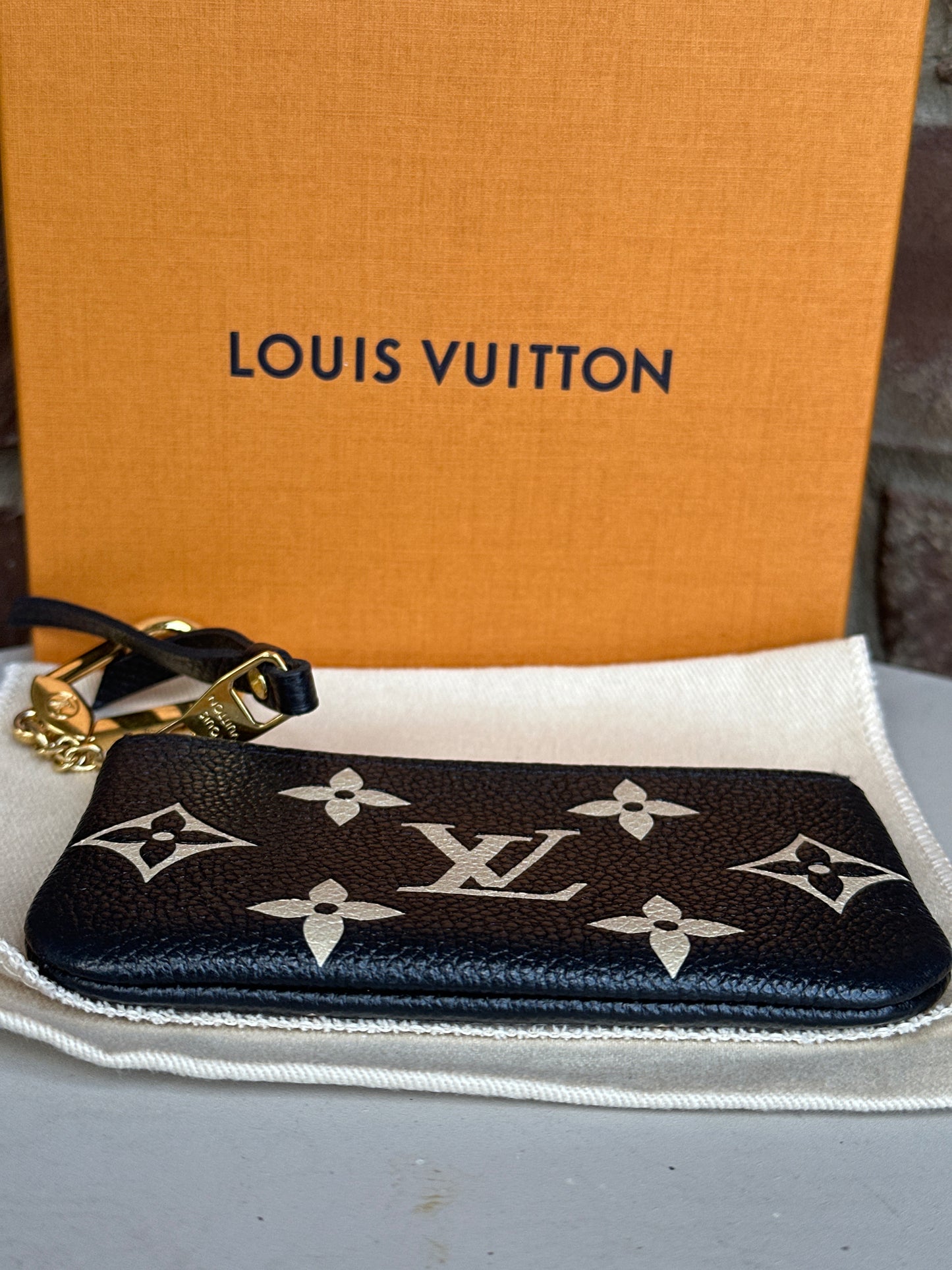 Louis Vuitton Key Pouch Bicolor 45476