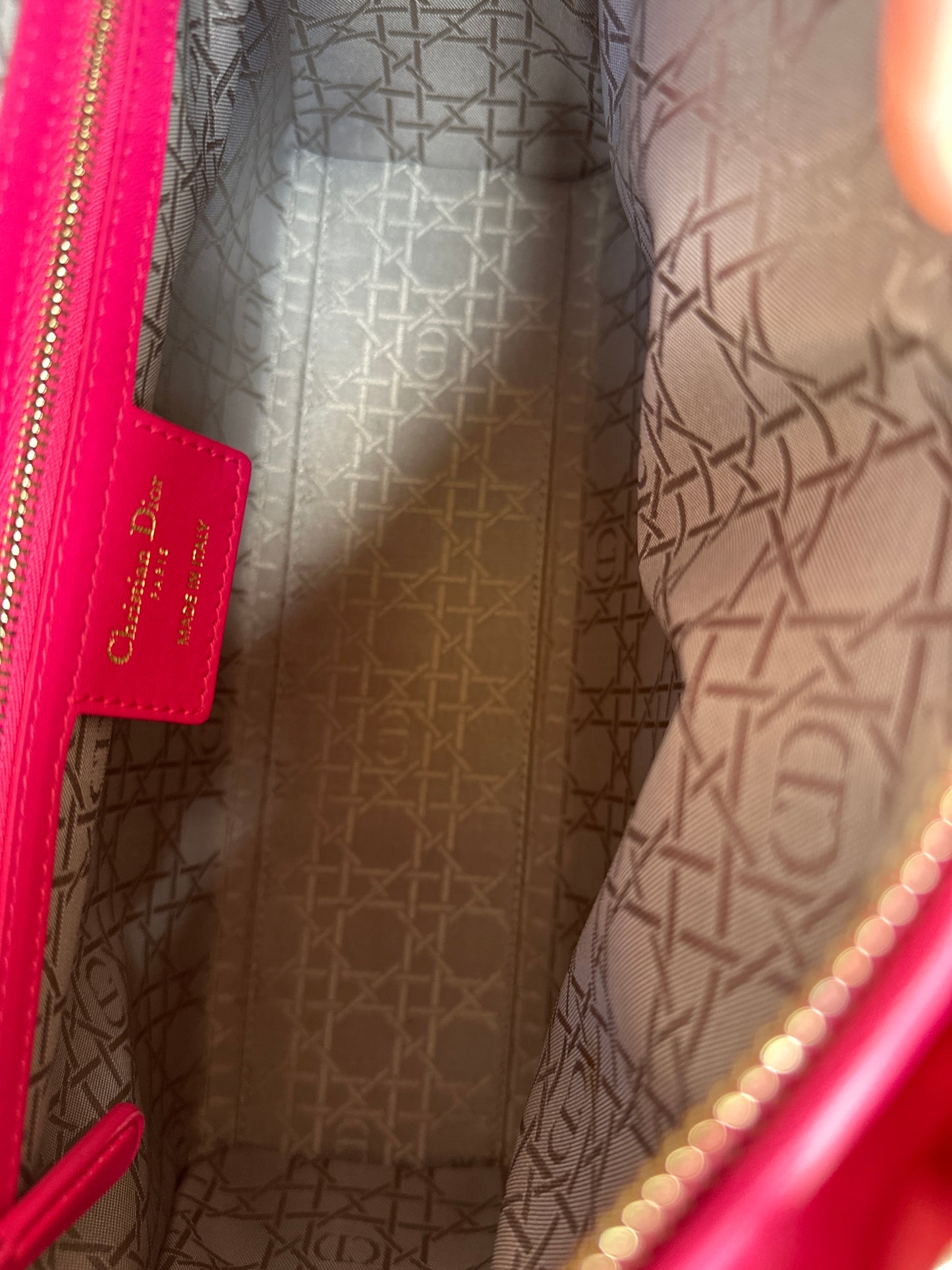 Christian Dior Lady Dior Cannage Quilt Lambskin Large 231135