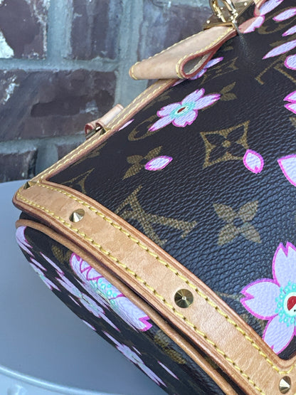 Louis Vuitton Papillon Handbag Limited Edition Cherry Blossom Monogram 67678