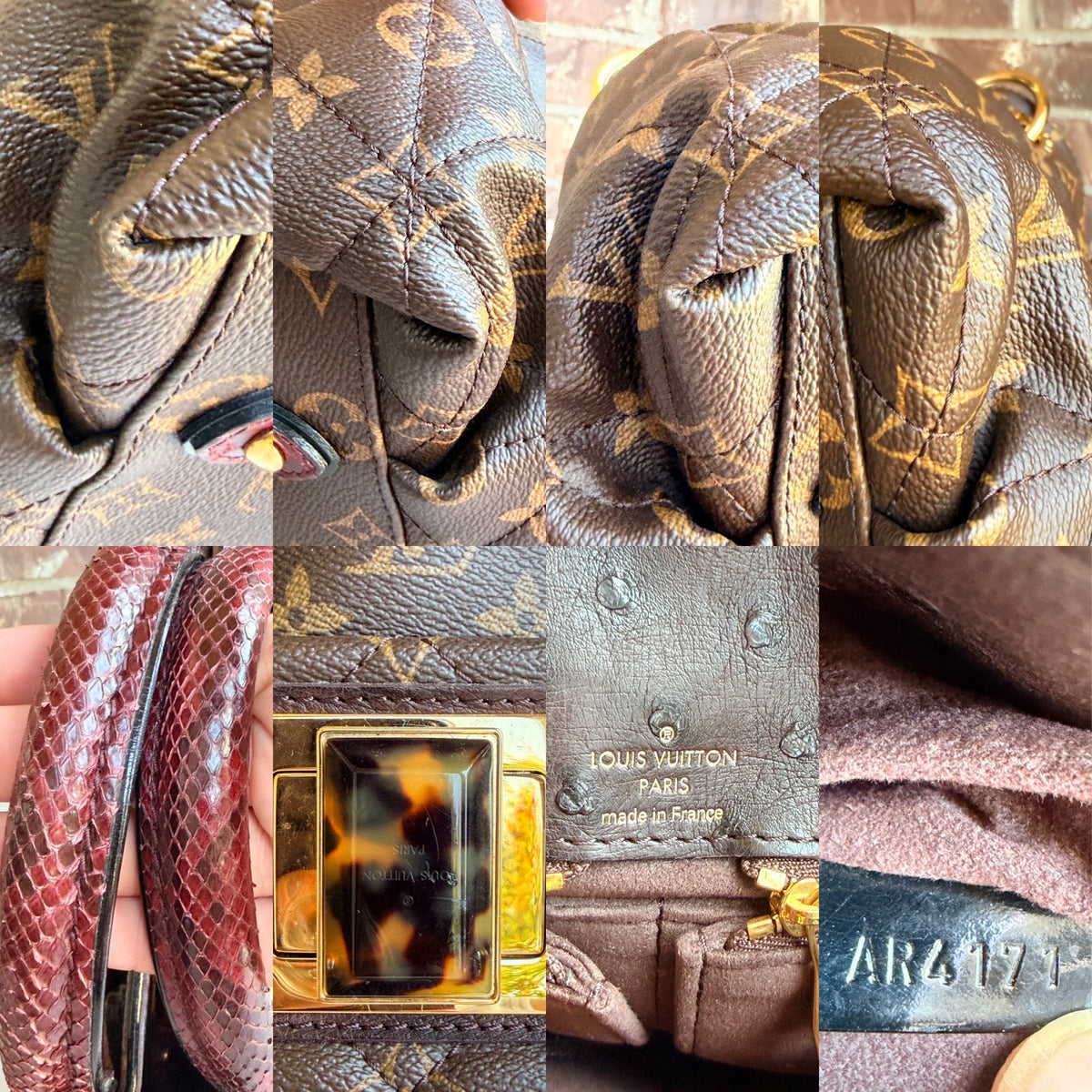 Louis Vuitton Exotique Handbag Monogram Etoile MM	78456