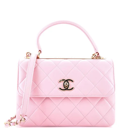 Chanel Trendy CC Top Handle Bag Quilted Lambskin Small 621355181