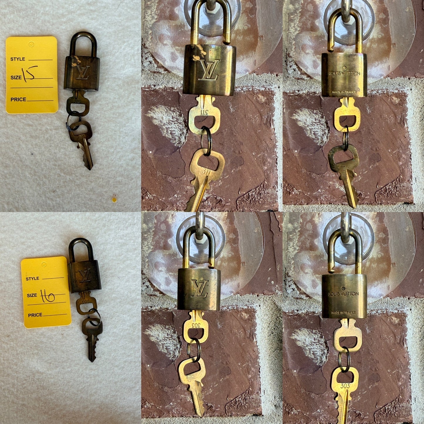 Authentic Louis Vuitton Lock & Key Set