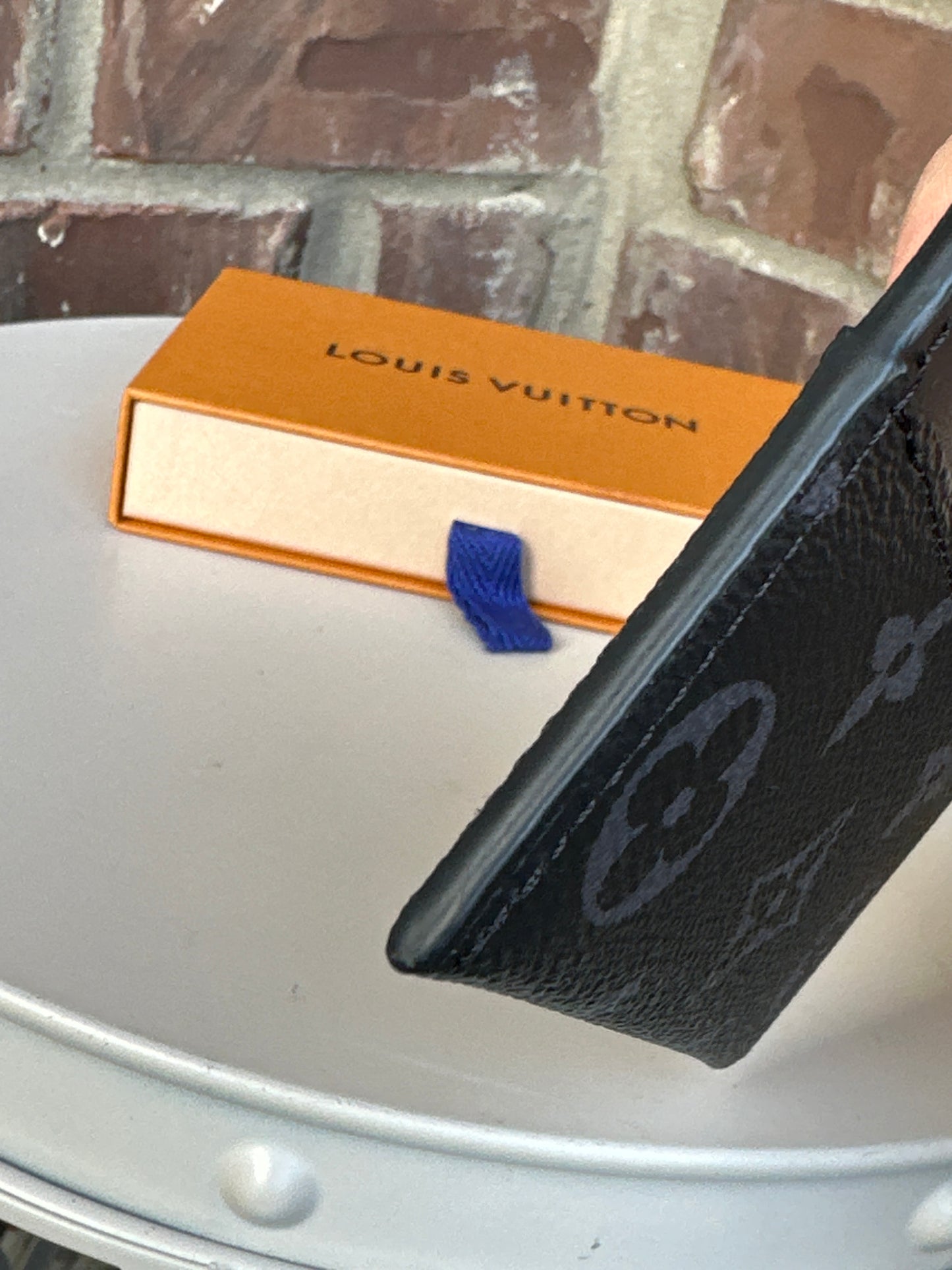 Louis Vuitton Double Card Case Eclipse