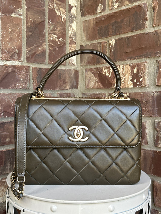 Chanel Trendy CC Top Handle Bag Quilted Lambskin Small 79229