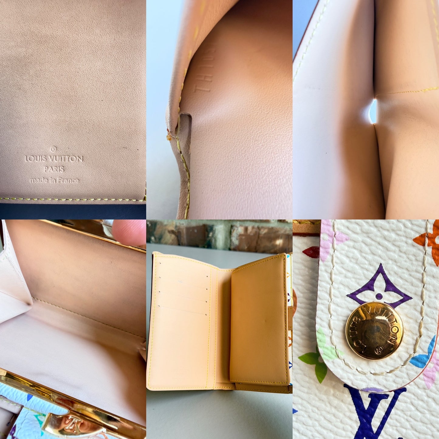 Louis Vuitton Monogram Multicolor French Purse Wallet 54018