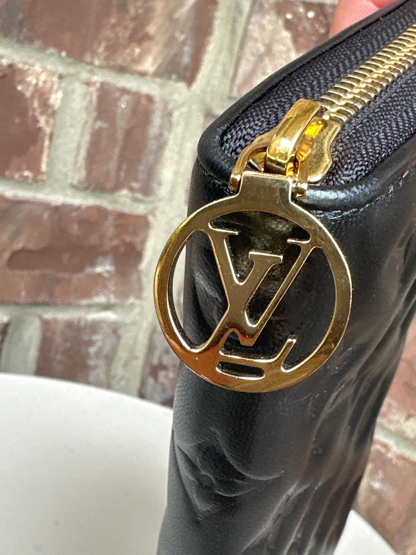 Louis Vuitton Coussin Zippy Wallet Monogram Embossed Lambskin 61113