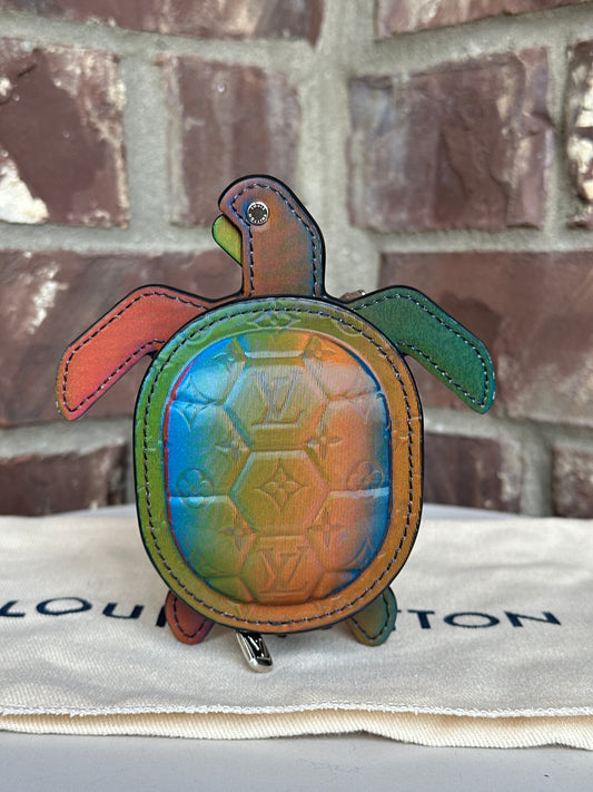 Louis Vuitton Turtle Pouch Bag Charm Iridescent Monogram 50026