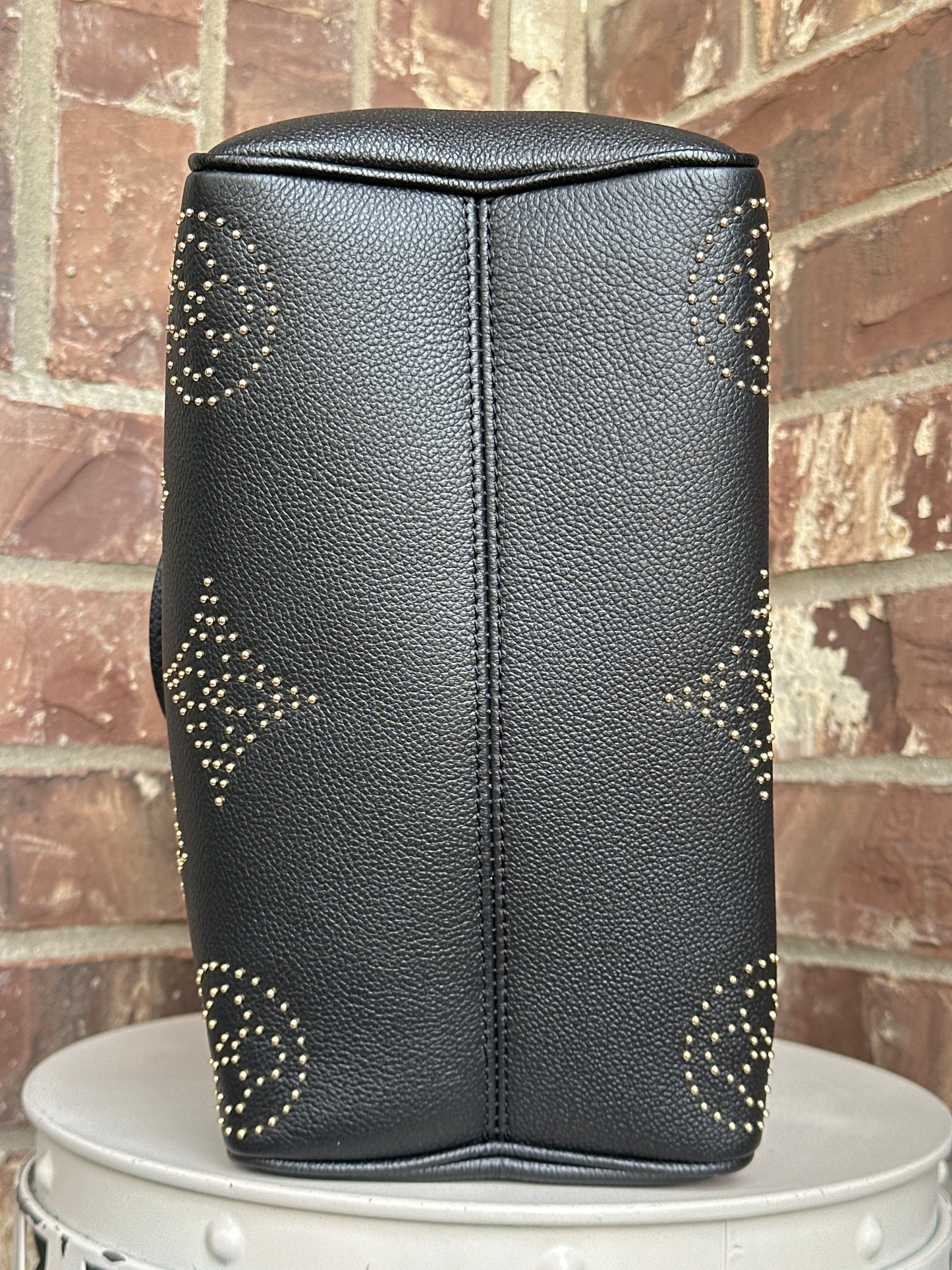 Louis Vuitton Speedy 25 Bandouliere Studded Monogram 56465