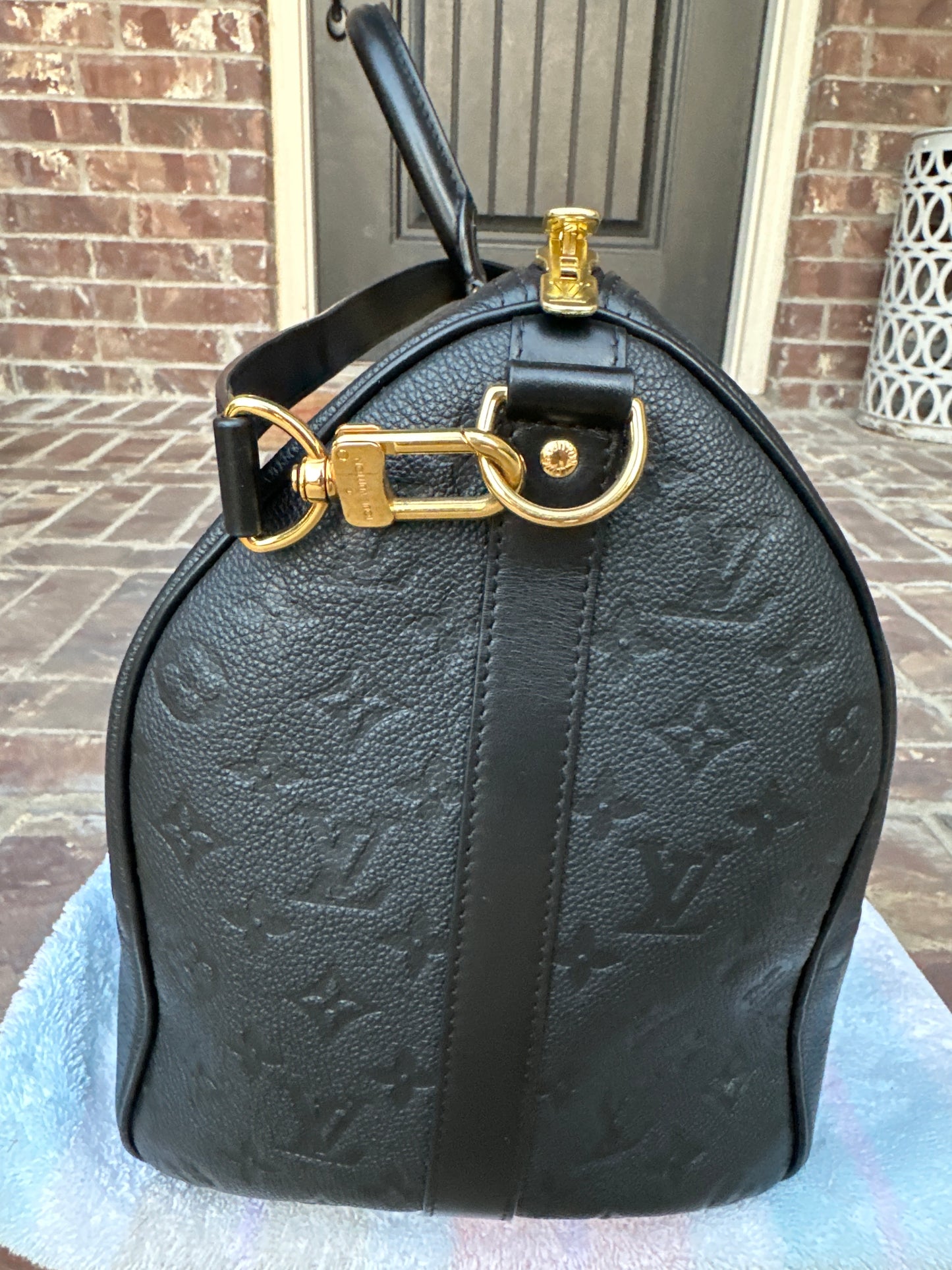 Louis Vuitton Monogram Giant Empreinte Keepall 45 Bandoulière