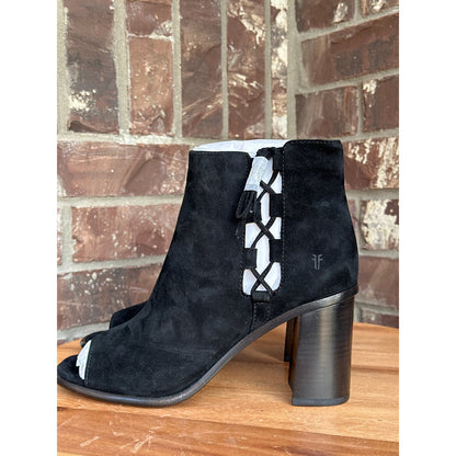 Frye Amy Slide Ghille Black Size 9M