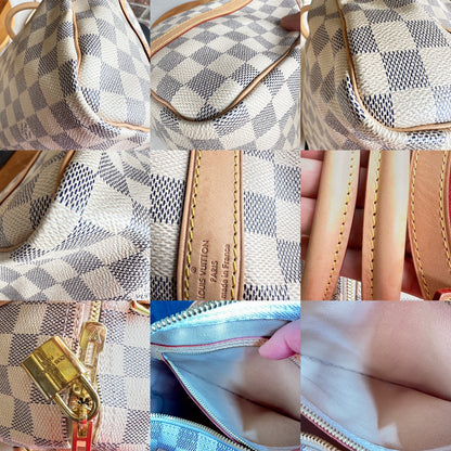 Louis Vuitton Speedy Bandouliere Bag Damier Azur 30	73827