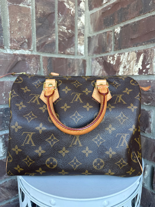 Louis Vuitton Speedy Handbag Monogram Canvas 25 58898