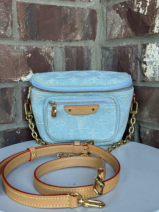 Louis Vuitton Bum Bag Monogram Denim Mini 45764