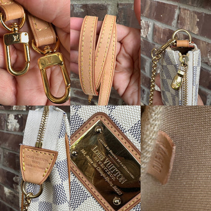 Louis Vuitton Eva Handbag Damier Azur 43189