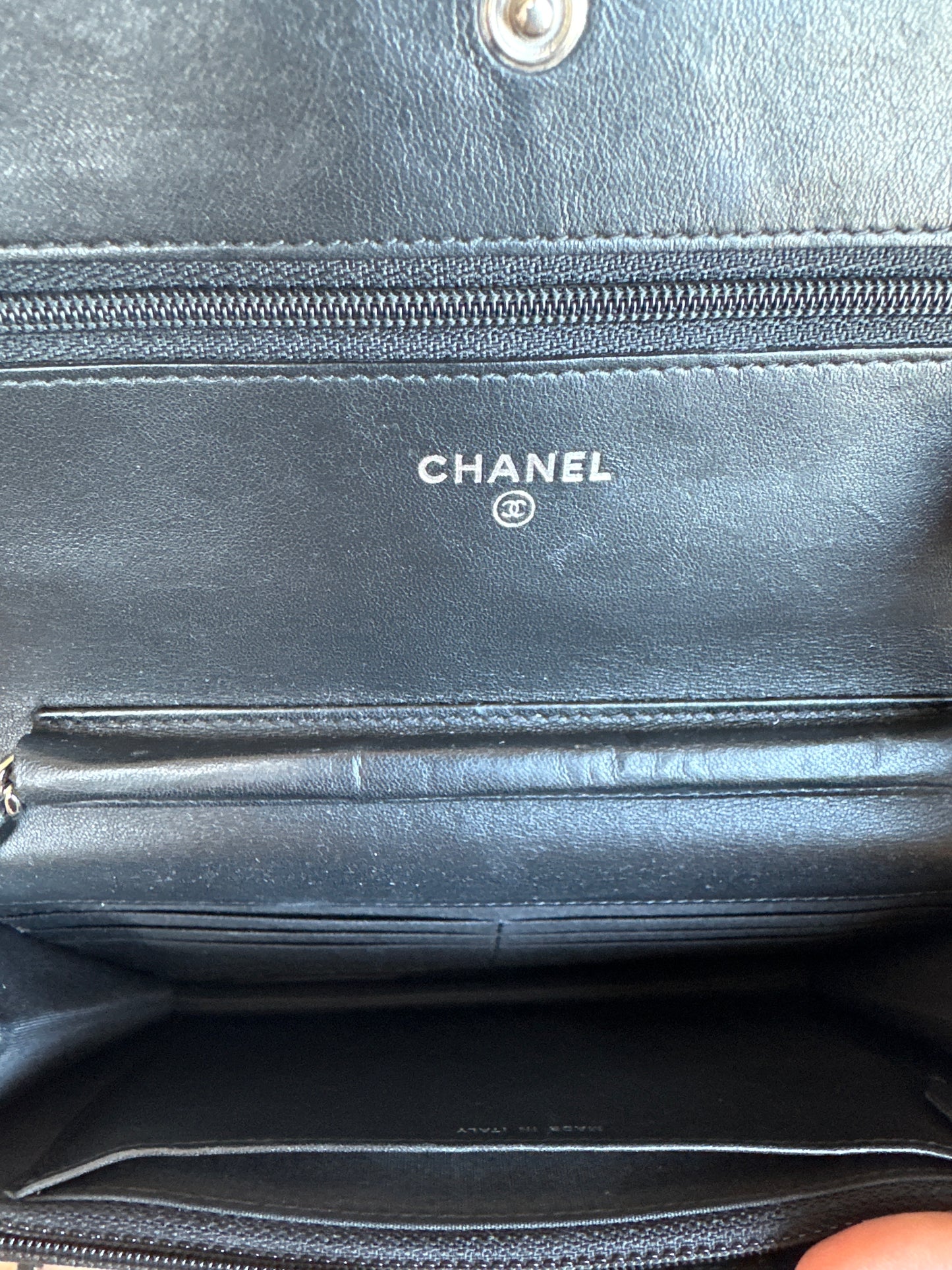 Chanel Diamond Stitch Wallet on Chain Quilted Lambskin 65567