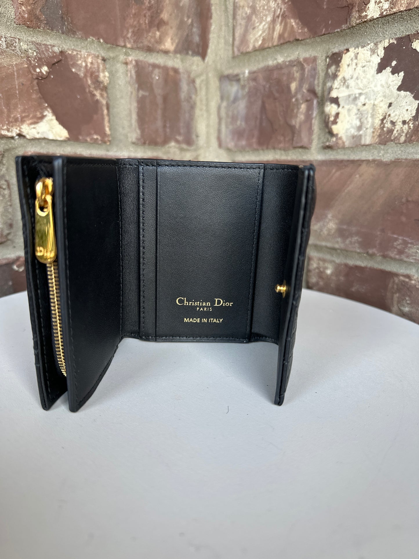 *Dior Caro Trifold Wallet 44435