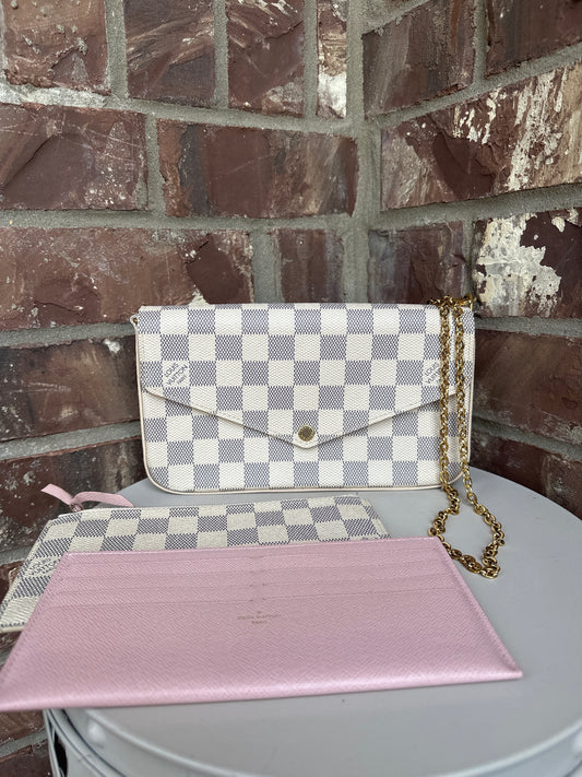Louis Vuitton Felicie Damier Azur 56678