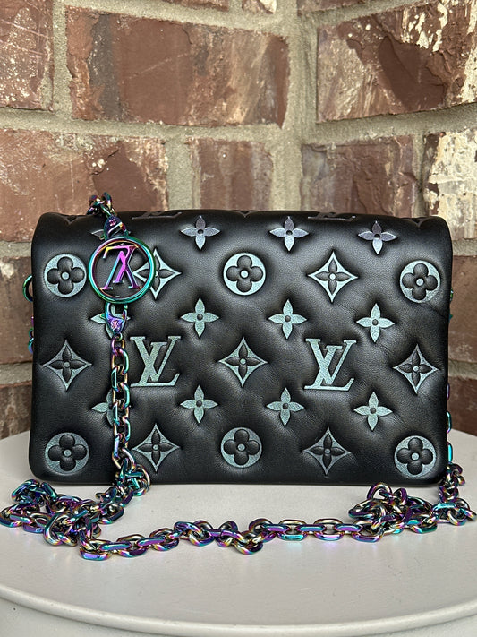 Louis Vuitton Coussin Pochette Monogram Embossed Lambskin - SKI Limited Edition 56654