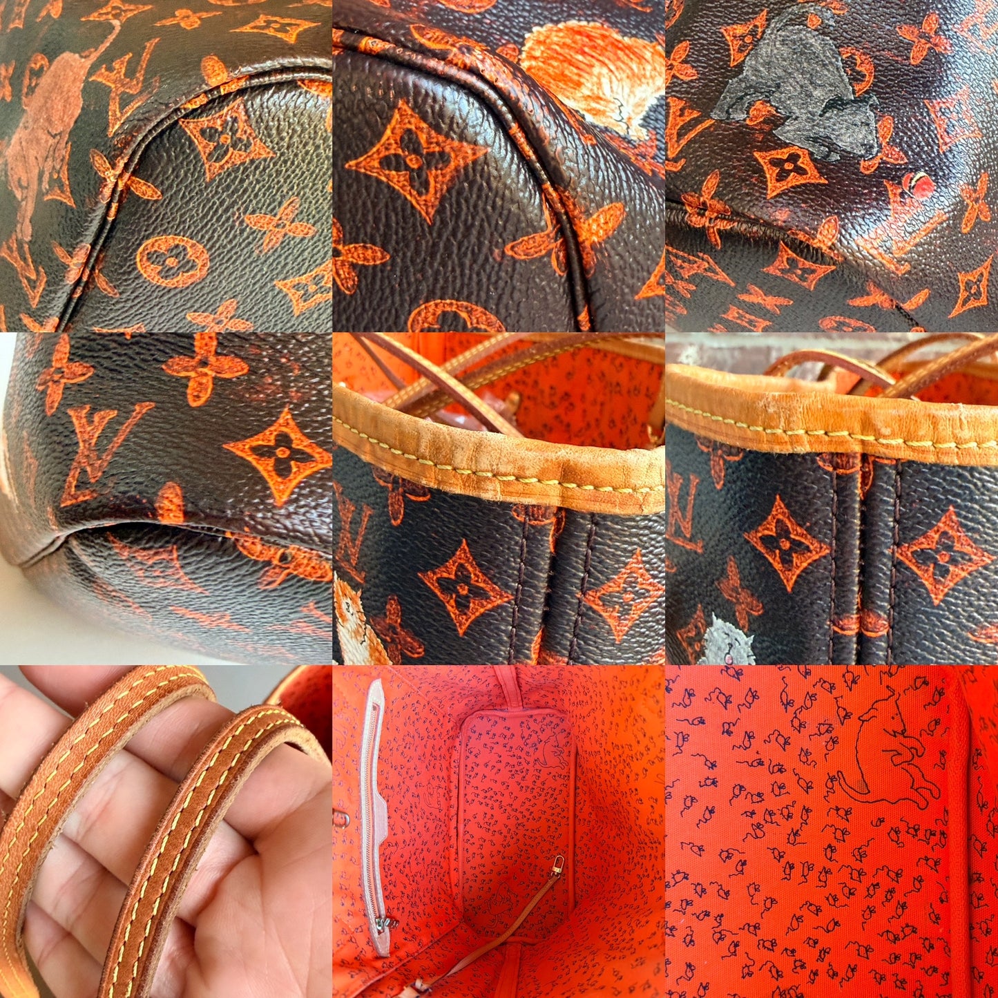 Louis Vuitton Catogram Neverfull MM 58274