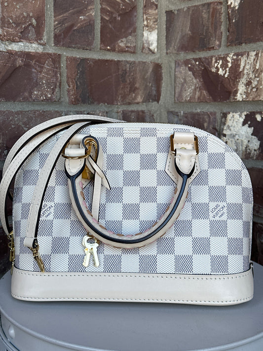 Louis Vuitton Alma Handbag Damier with Braided Detail BB