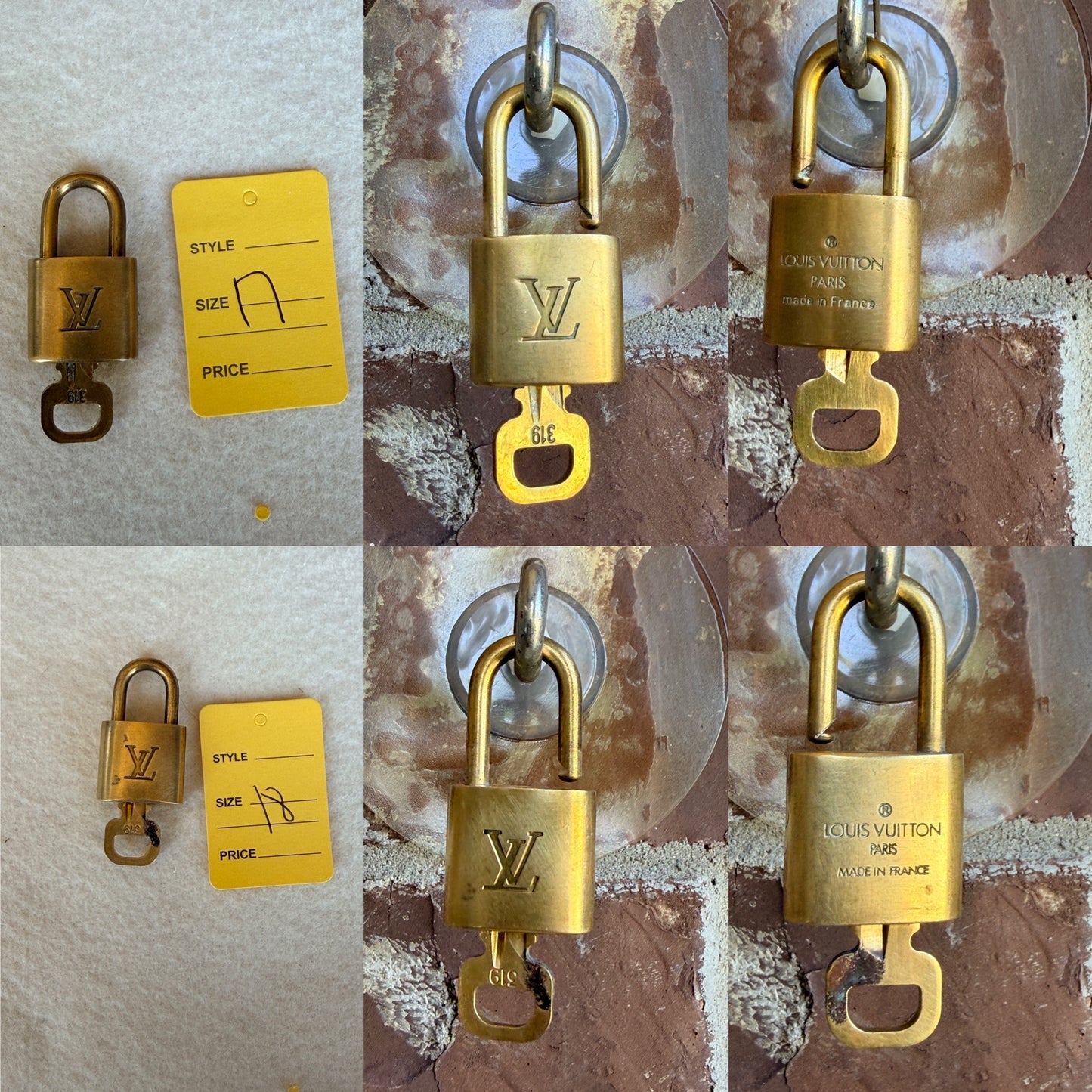 Authentic Louis Vuitton Lock & Key Set