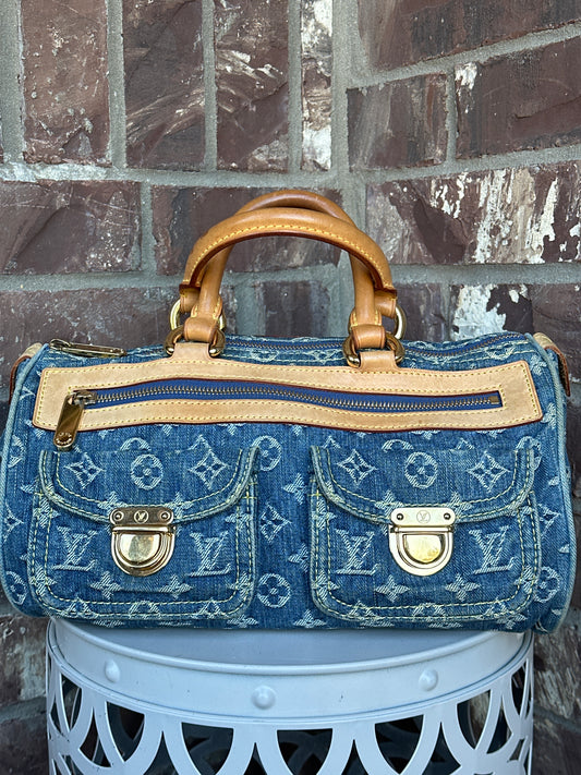 Louis Vuitton Neo Speedy Bag Denim