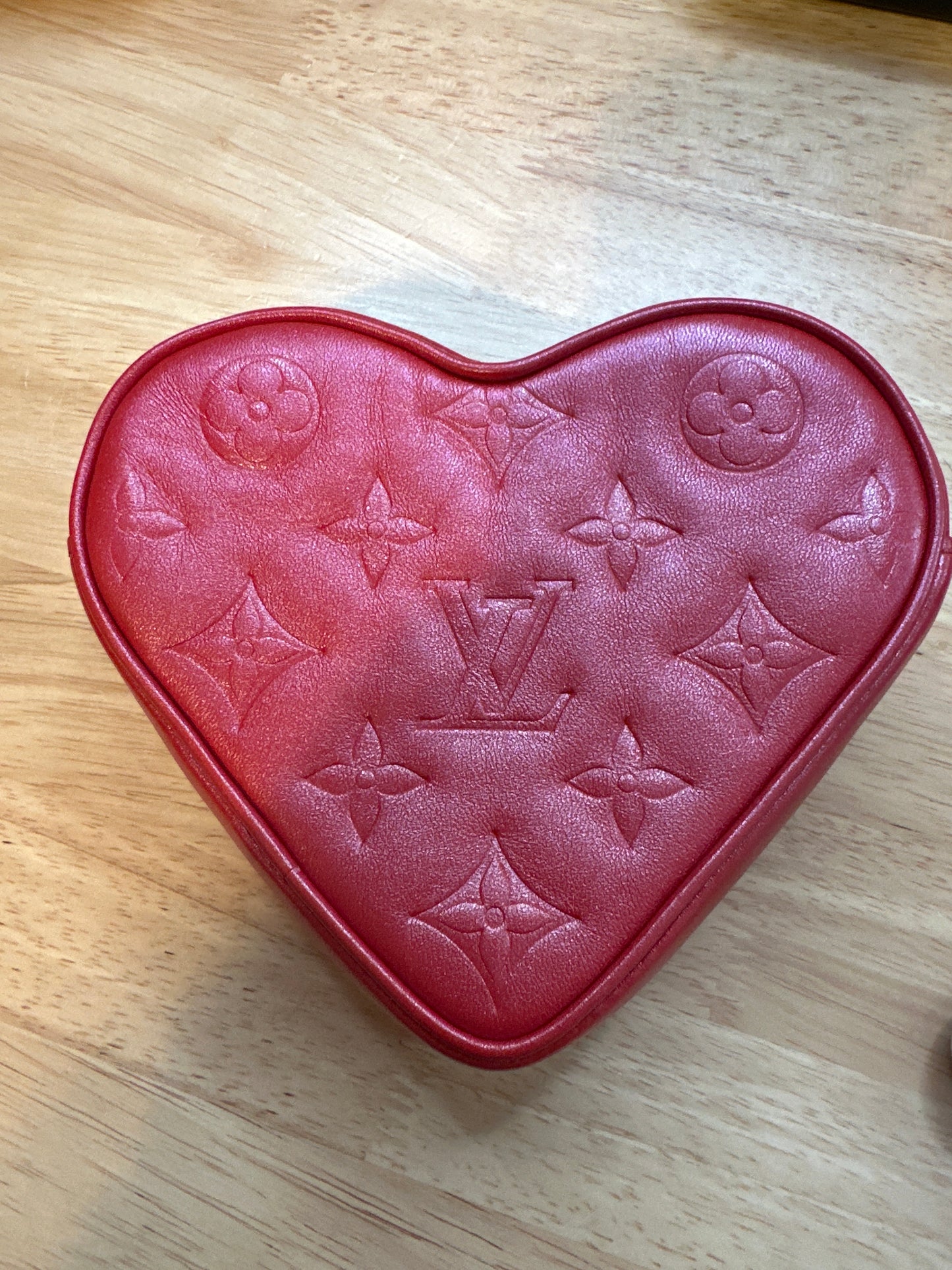 Louis Vuitton Coeur Heart on Chain Embossed Lambskin